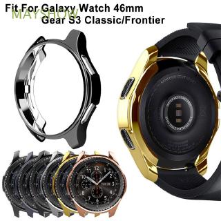 ภาพหน้าปกสินค้าสมาร์ทป้องกันรอยขีดข่วน Electroplated บางกันกระแทก TPU ดูกรณีสำหรับ Samsung Gear S3 Galaxy Watch 46mm ที่เกี่ยวข้อง