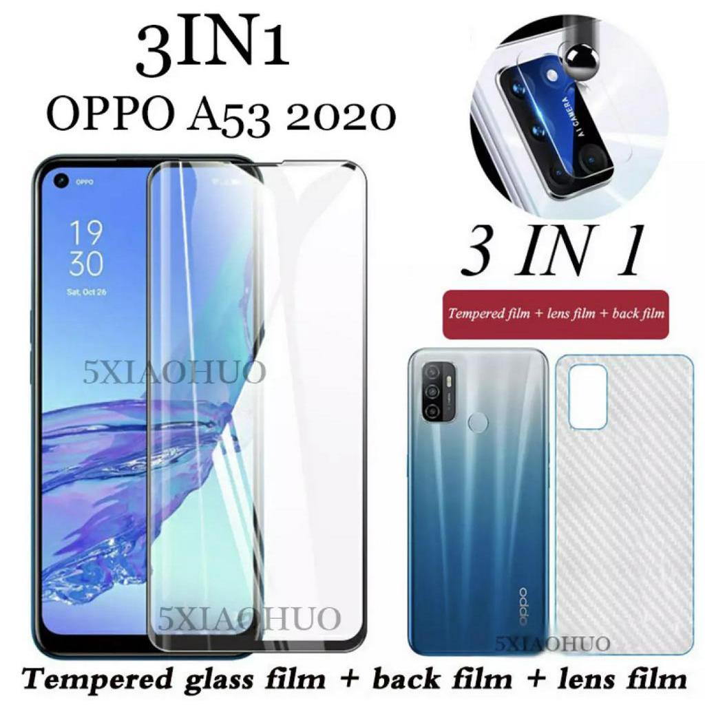 เก็บเงินปลายทาง-ตรงรุ่น-ได้แป็นชุด3in1-oppo-a53-2020-ฟิล์มเลนส์กล้อง-ฟิล์มกระจกเต็มจอ-ฟิล์มหลัง-ฟิล์มกันกระแทก