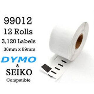 ฉลาก ขนาด 89mm x 36mm /50 x Rolls Dymo Compatible Labels 99012 | Shopee ...