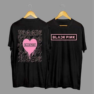 เสื้อยืดผ้าฝ้ายพิมพ์ลายเสื้อเชิ้ต Kominitas Black Pink Love Distro พรีเมี่ยมล่าสุด
