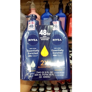 NIVEA Essentially Enriched Body Lotion แพ็คคู่ 2 ขวด 625 ml.