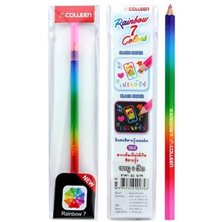 ดินสอสีสายรุ้ง เรนโบว์ rainbow 7 สี คอลลีน
