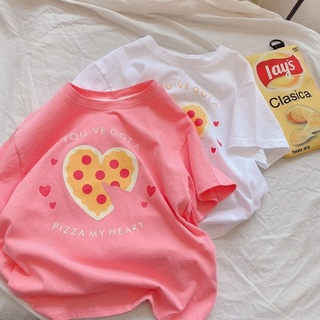 [Babycat] พร้อมส่ง เสื้อยืดแขนสั้นลําลอง ทรงหลวม สไตล์เกาหลี ญี่ปุ่น แฟชั่นฤดูร้อน สําหรับเด็กผู้หญิง