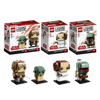 41627 + 41628 + 41629 : ชุดรวม LEGO BrickHeadz Star Wars (Luke Skywalker &amp; Yoda / Leia / Boba Fett)