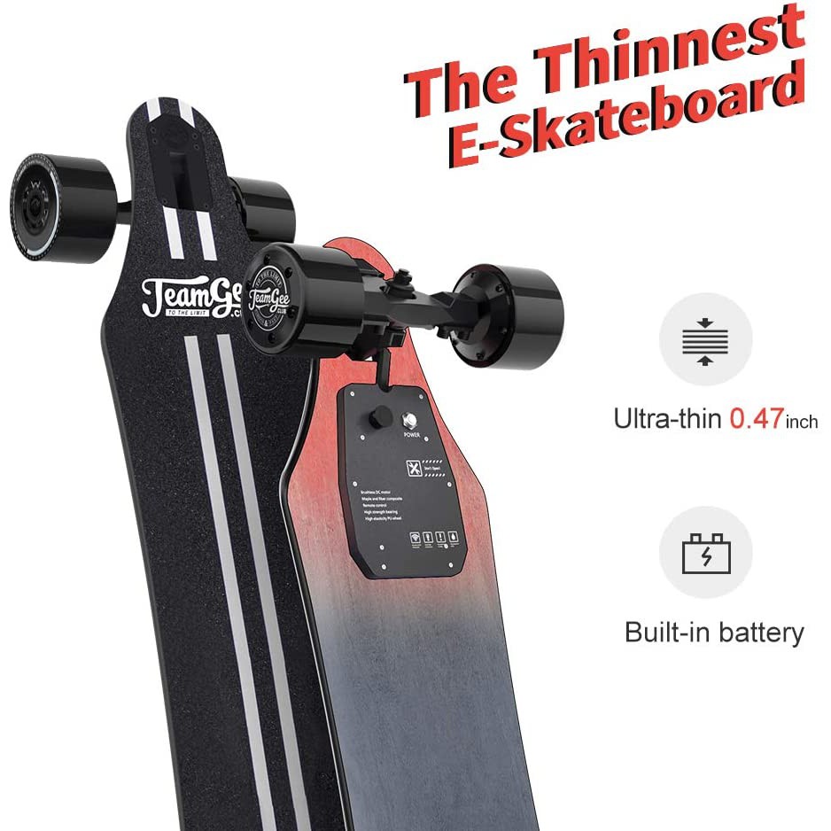 สเก็ตบอร์ดไฟฟ้า-สเก็ตบอร์ด-teamgee-h3-h5-h6-h8-h9-h20-electric-skateboard-42kmh-speed-1200w-motor-50km-range-longboard