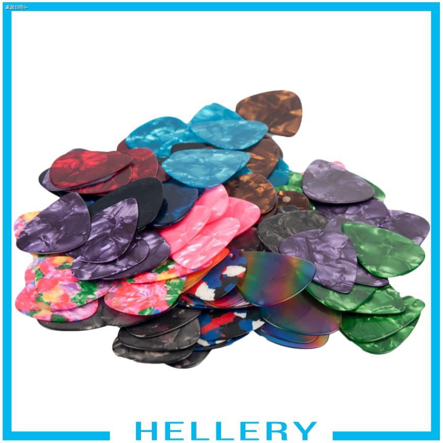 hellery-ปิ๊กกีตาร์เซลลูลอยด์สําหรับกีตาร์ไฟฟ้า-100-ชิ้น