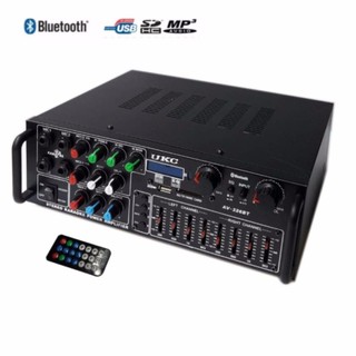 เครื่องขยายเสียง AC/DC Mini 2X120W Stereo Power AMPlifier Bluetooth/USB/FM Media Solutions รุ่น AV-326BT