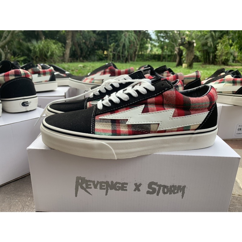 thumbnail image 2 of Revenge X Storm 'Plaid' Sneakers – Multiple Sizes, 100% Authentic, Brand New In Box – Low Top Skate Shoes 2 of 2