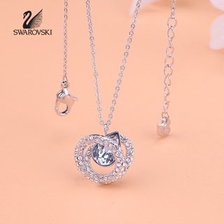 【SALE】🔥พร้อมส่ง🔥Swarovskiแท้ Heart Shaped Spiral Necklace วางสร้อยคอไหปลาร้า Swarovski