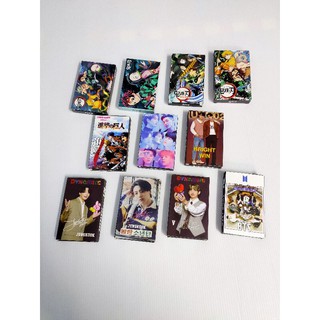 lomo card เซต 30 ชิ้น มีหลายลาย ดาบพิฆาตอสูร ไททัน k-pop
