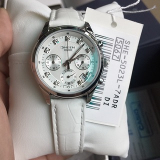 นาฬิกาข้อมือ CASIO SHEEN CHRONOGRAPH รุ่น SHE-5023L-7ADR นาฬิกาข้อมือผู้หญิง