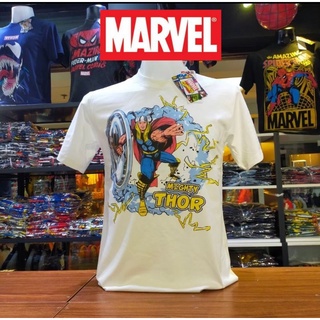 เสื้อMarvel ลาย Thor สีขาว (mvx-090)