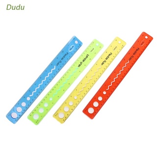 Dudu 30cm Soft Flexible Ruler Multicolor Measure Straight Rulers Office School Supplies Stationery Students Kids Gifts