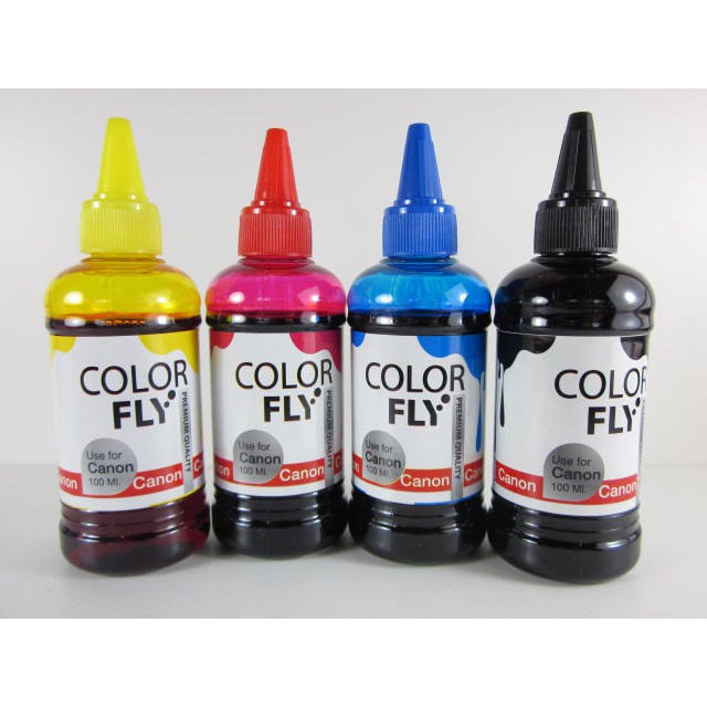 ภาพหน้าปกสินค้าหมึกเติม CANON (Refill) ขนาด 100ml Color Fly ของแท้ จากร้าน etamza บน Shopee