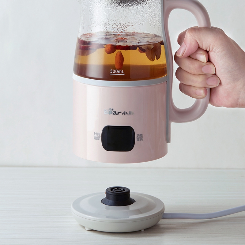 กาต้มน้ำร้อนแบบพกพา-bear-mini-health-pot-ysh-c06b1-glass-electric-kettle-electric-kettle-0-6-liter