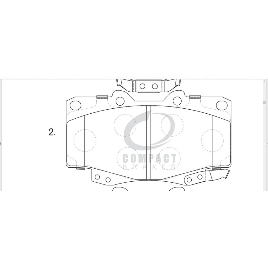 compact-brakes-dcc-303-ผ้าเบรคหน้าสำหรับ-toyota-mighty-x-4wd-ไมตี้-เอ็กซ์-ขับ4ล้อ-toyota-tiger-4wd-ไทเกอร์-ขับ4ล้อ-t