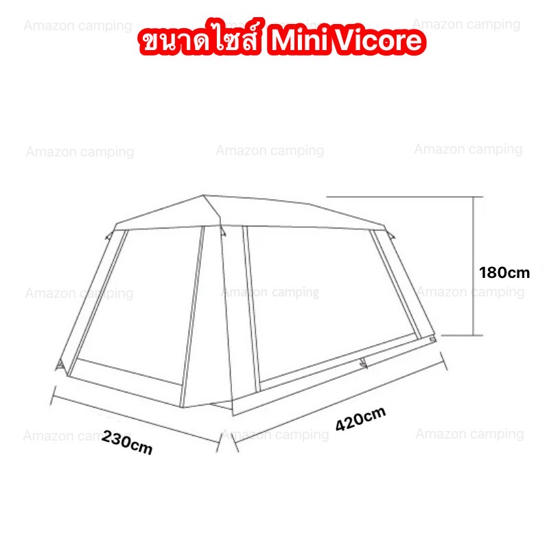 รุ่นใหม่ล่าสุด-vidalido-vicore-2022-เต็นท์กางอัตโนมัติ-รุ่นใหม่ล่าสุด-ขนาด-6-8-คน-2-ห้องนอน-กางง่าย-พับเก็บง่าย