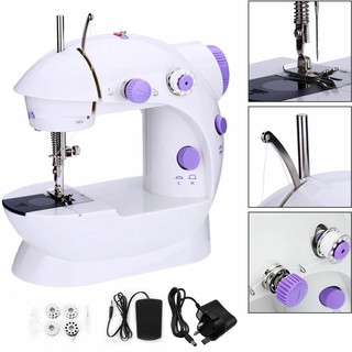 ภาพหน้าปกสินค้าจักรเย็บผ้า ไฟฟ้า มินิ ขนาดพกพา Mini Sewing Machine จักรเย็บผ้าขนาดเล็ก พกพาสะดวก (สีม่วง) ซึ่งคุณอาจชอบสินค้านี้