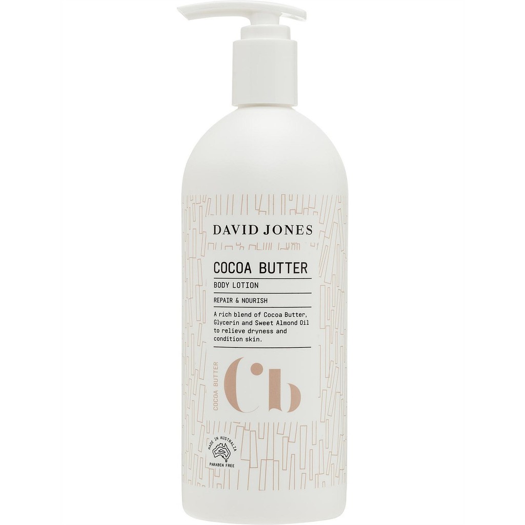 DAVID JONES Cocoa Butter Body Lotion 500ml ของแท้จากออสเตรเลีย Shopee