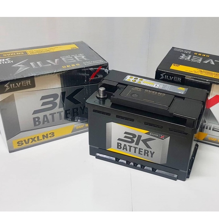 3k-battery-รุ่น-svx-ln3-12v-75ah-แบตเตอรี่ชนิดขั้วจม-revo-fortuner-navara-everest-ranger-bt50-benz-bmw-mg-gs