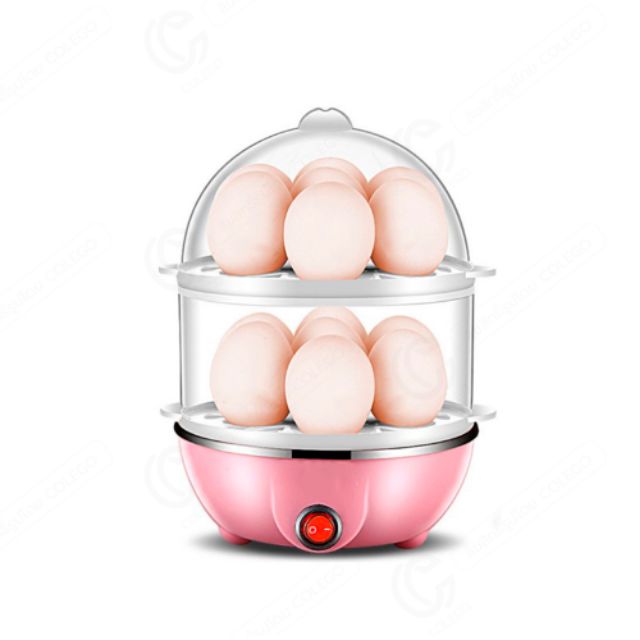 สินค้า-set-คู่-เครื่องต้มไข่-หม้อนึ่งอเนกประสงค์-2-ชั้น-หม้อต้มไข่-ต้มไข่ได้ครั้งละ-7-14-ฟอง-หม้อกระทะอเนกประสงค์