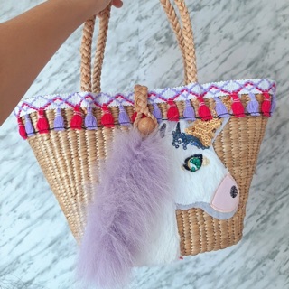 กระเป๋าสาน 🌿กระเป๋าผักตบชวา 🌿Natural Woven Bag   🌿ไซค์ 14 นิ้ว  ราคา 550 บาทเท่านั้น 🦄🦄