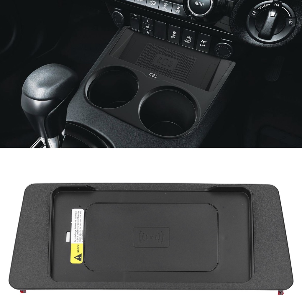 Genuine Toyota Qi Wireless Fast Car Charger Dock For Hilux Revo & Fortuner