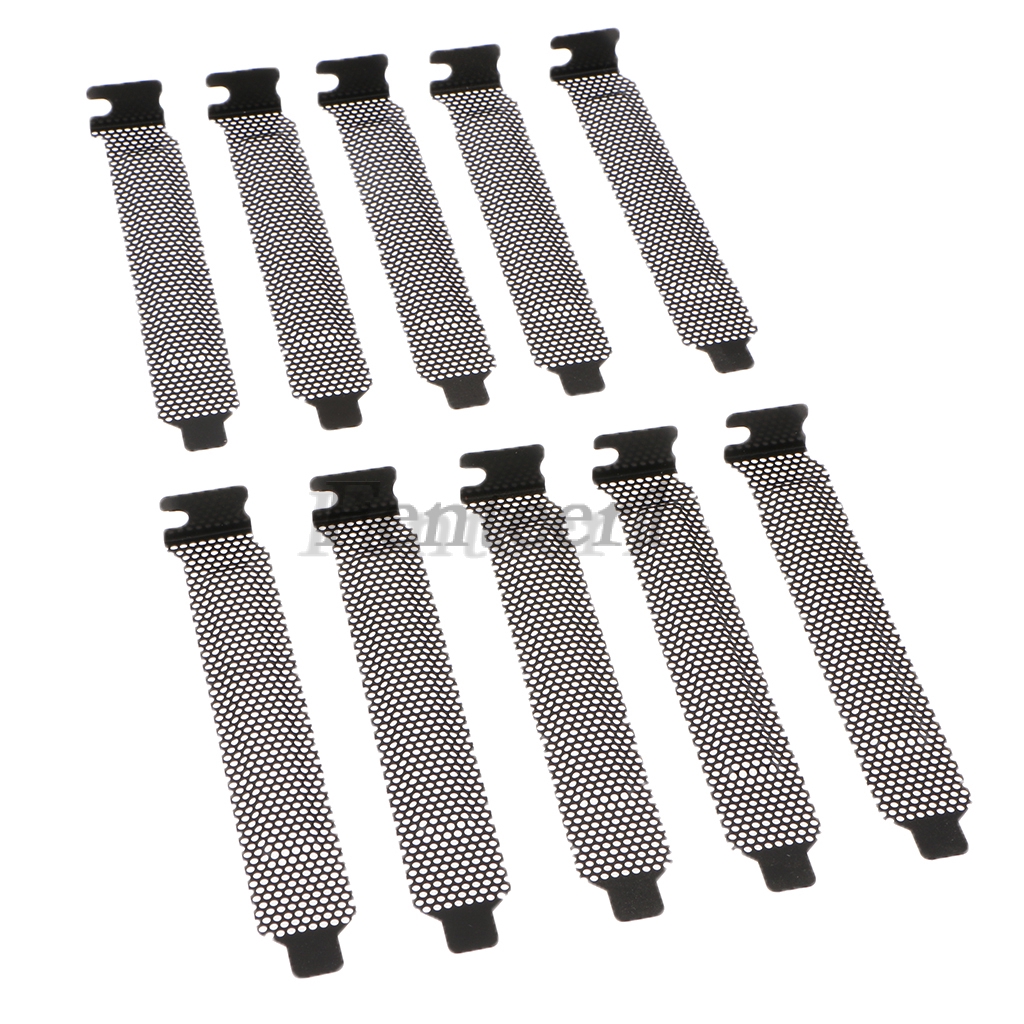 10piece-pc-case-pci-expansion-slot-back-plate-cover-dust-filter-steel-blank