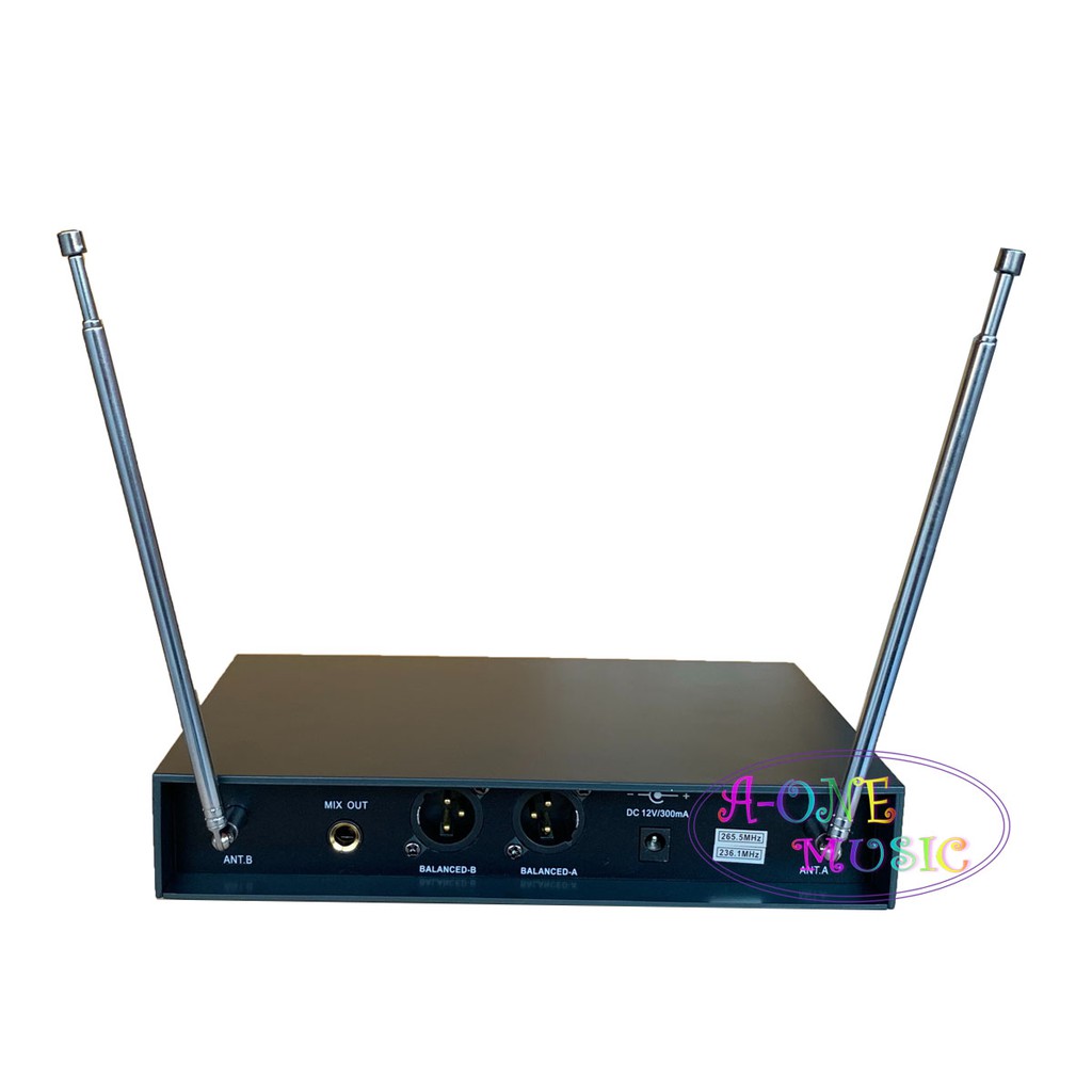 ไมค์ลอยคู่-vhf-2-channel-wireless-ไมค์โครโฟนไร้สาย-รุ่น-s-y-222-a-แถมฟรีกันไมค์กลิ้งคละสี-2-อัน