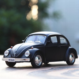 1/36 แมลงปีกแข็ง VW Diecast หุ่นอัลลอยดึงกลับคอลเลกชันรถของขวัญเด็ก