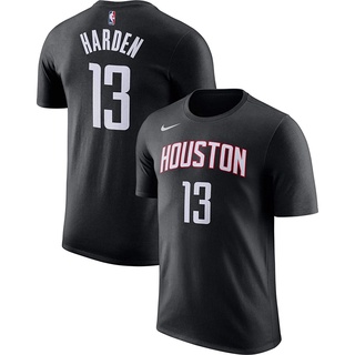 NIKEกัปปะเสื้อยืดแขนสั้น Nike James Harden Houston Rockets NBA Kids 4-7 Black Alternate Official Player Performance T-Sh