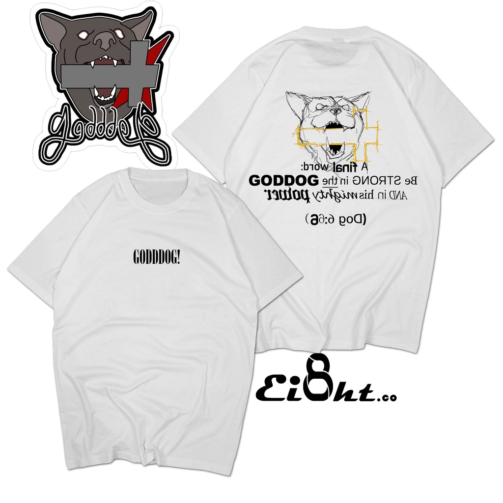 เสื้อยืด-ลาย-goddog-4crew-lookism-4-4crew-combed-24sเสื้อยืด