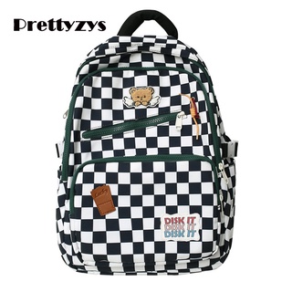 School Backpack Prettyzys 2022 Korean Large capacity 14 inch For Teenage Girl
