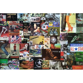 โปสเตอร์ โฆษณา โบราณ รองเท้า CONVERSE ALL STAR POSTER 24”x35” Inch Shoes Advertising Label Logo Sign V1