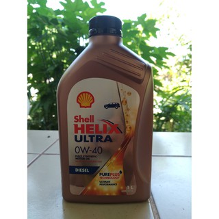 น้ำมันเครื่อง shell helix ultra diesel 0w40 (1ลิตร) สำหรับเครื่องยนต์ดีเซล