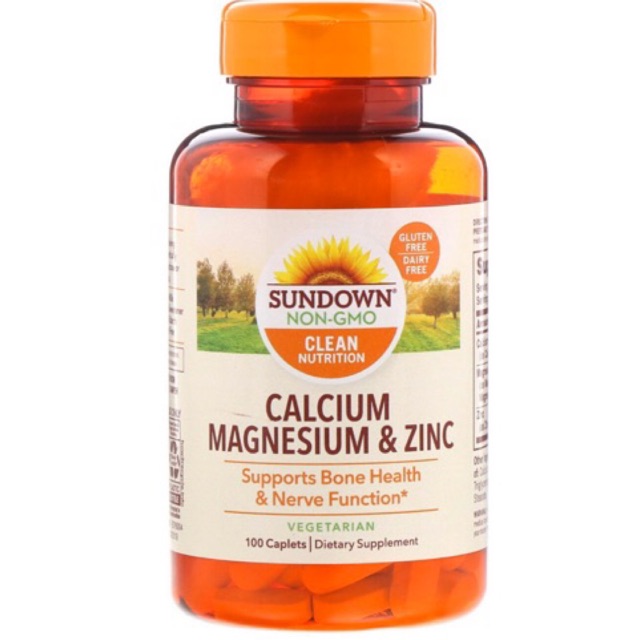 Sundown Naturals, Calcium Magnesium and Zinc, 100 Caplets Shopee Thailand