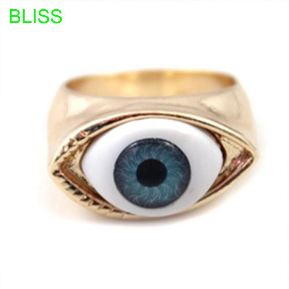 แหวนรูปดวงตาสีน้ำตาลสีฟ้า
