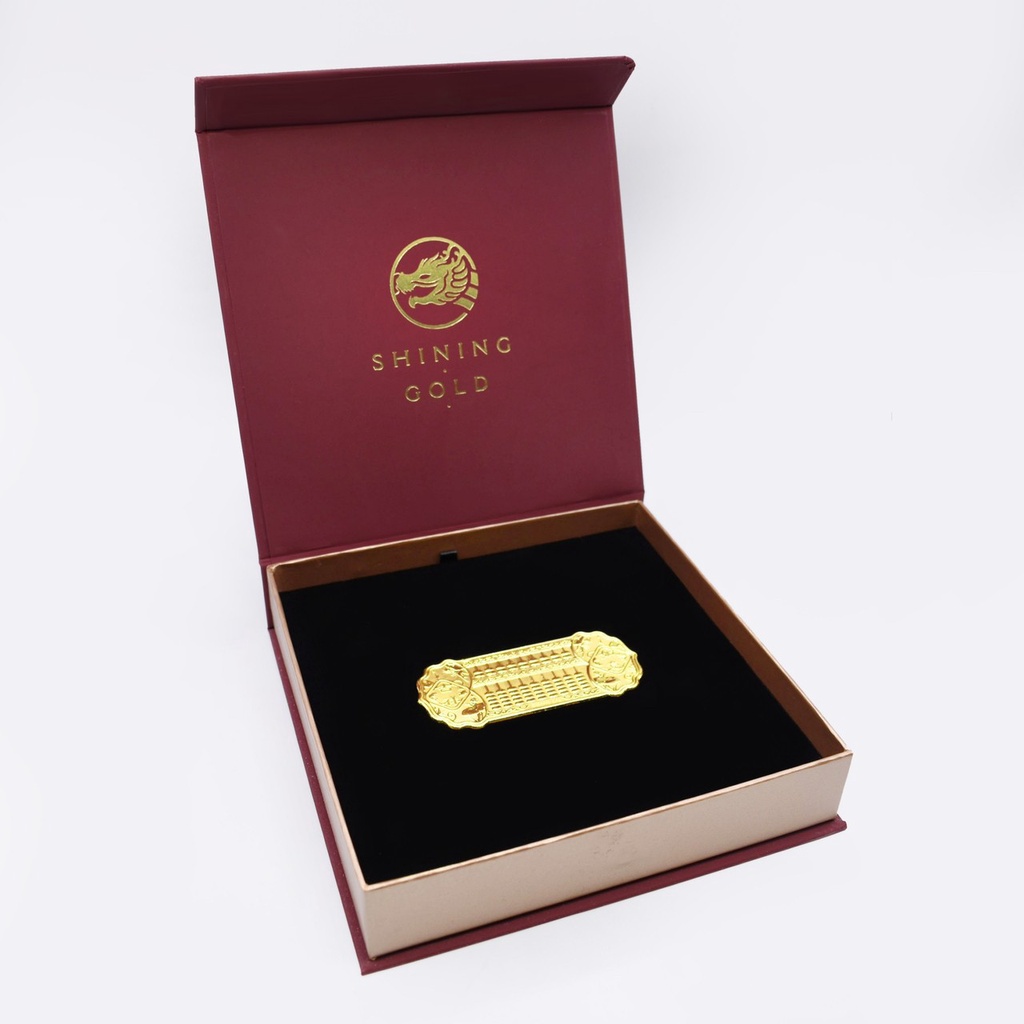 ราคาและรีวิวSHINING GOLD ทองคำแท้ 99.9% แผ่นลูกคิดทองคำ คิดเงินได้เงิน คิดทองได้ทอง ค้าขายคล่องตัว น้ำหนัก 0.5 กรัม พร้อมกล่อง