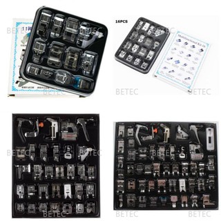 สินค้า เซทตีนผีจักรเย็บครอบจักรวาล Presser foot Set ครบชุด11ชิ้น 16ชิ้น 32ชิ้น 48ชิ้น