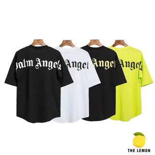 เสื้อยืดอินเทรนด์ผู้ชายอินเทรนด์ผู้หญิง【The Lemon】Palm angels เสื้อยืดสี่สีราคาถูก สวยซักไม่หด [Limited Edition]S-3XL