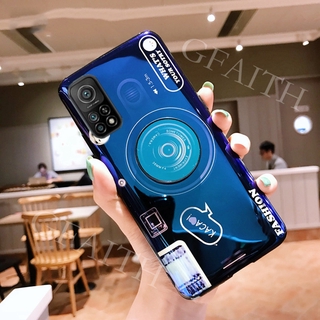 New 2020 เคสโทรศัพท์ For Xiaomi Mi 10T / Xiaomi 10T Pro 5G Casing Silicone Cute Fashion Camera Stand Holder Back Cover Softcase Phone Case เคส For Xiaomi10T Mi10T 10TPro