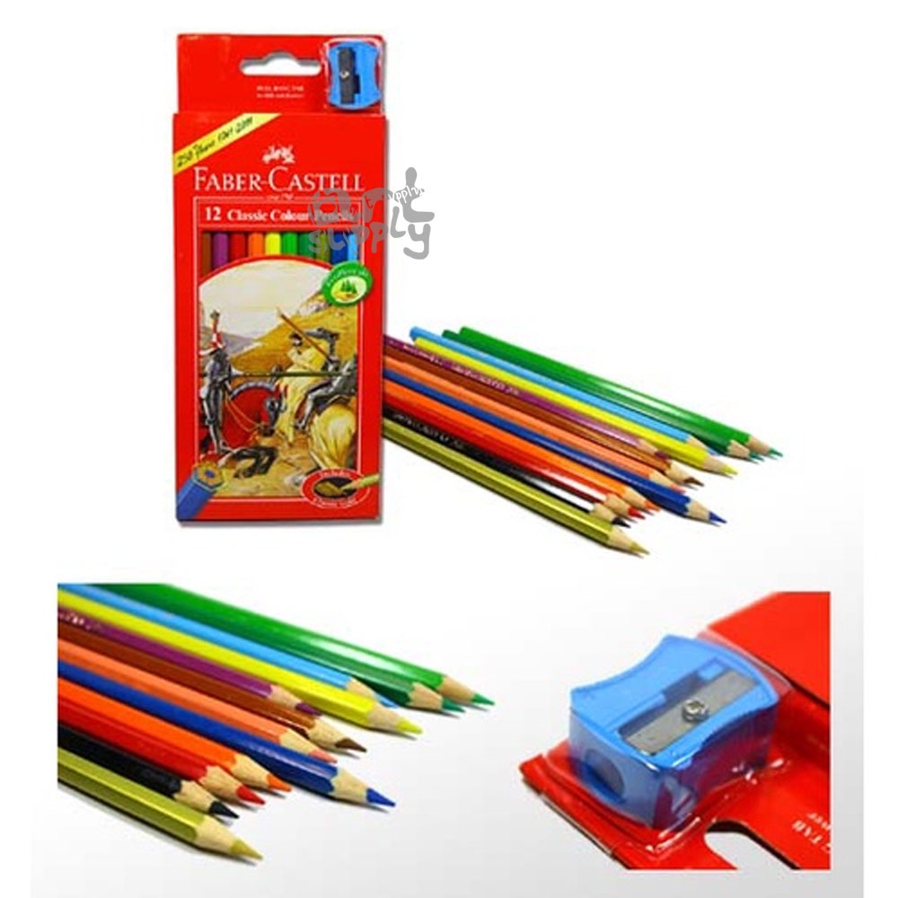 สีไม้หัวเดียว-faber-castell-12-24-36-48-สี-กล่องกระดาษ