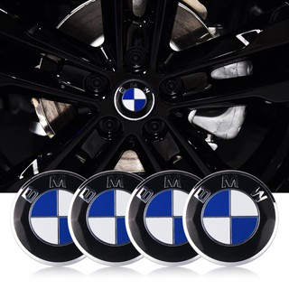 COD 4 ชิ้นรถจัดแต่งทรงผม BMW โลโก้ 56 มิลลิเมตรล้อสติ๊กเกอร์ยาง Hub Cap ตราสัญลักษณ์ชิ้นส่วน