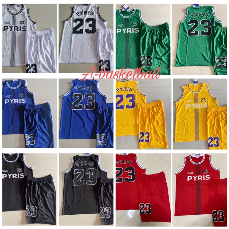 เสื้อบาส-ชุดบาส-ทีม-pyris-เบอร์23-พร้อมส่ง