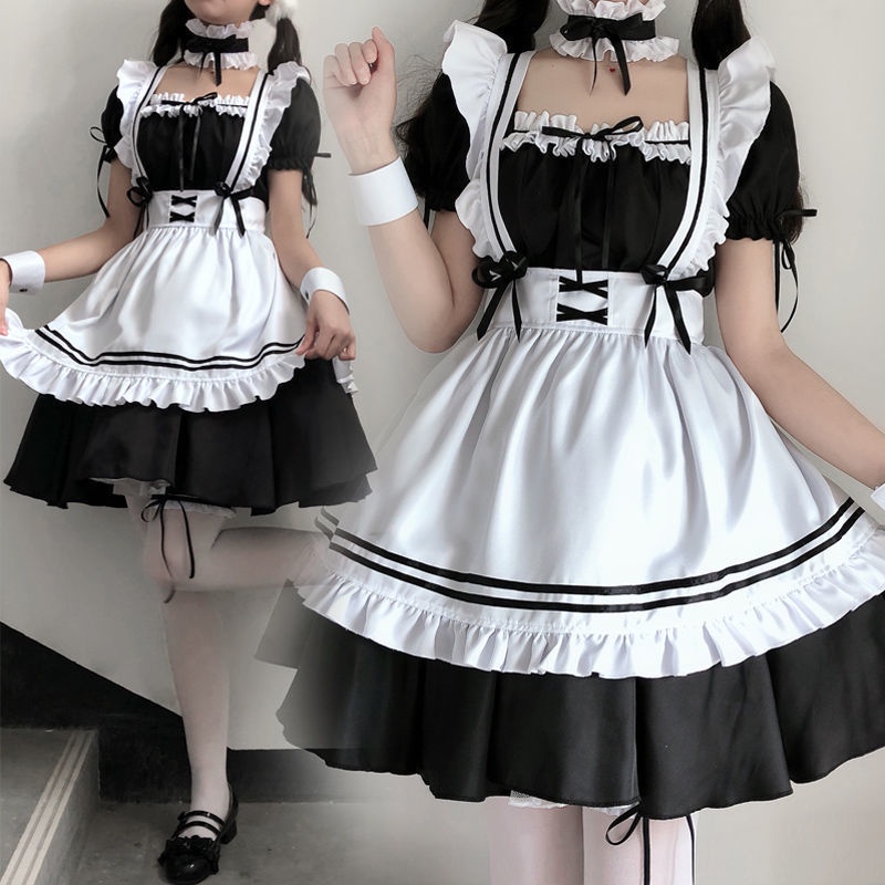 ชุดเมด-ชุดแม่บ้านชุดญี่ปุ่น-cos-cos-cos-น่ารักนักเรียนหญิงสาว-lolita-ม-aid-big-guys-แต่งตัวสูทสองมิติขนาดใหญ่ขนาดใหญ่