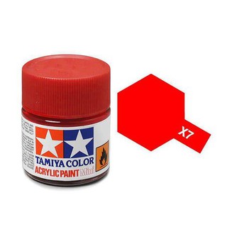 สินค้า สีสูตรน้ำทามิย่า Tamiya Acrylic X7 Red 10ml