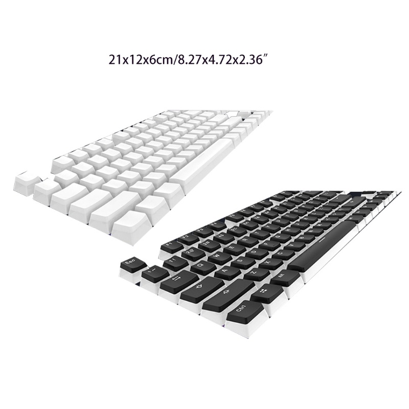 ภาพหน้าปกสินค้า104keys / Set PBT Keycaps Backlit Pudding Keycap OEM Profile for Cherry Mx Mechanical Keyboard with Translucent Layer จากร้าน addtoyou.th บน Shopee