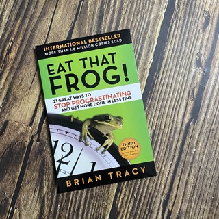 【หนังสือภาษาอังกฤษ】Eat That Frog 21 Great Ways to Stop Procrastinating English Book Brian Tracy Bestseller