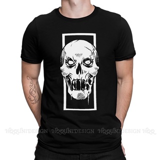 T-shirt  เสื้อยืดแขนสั้น คอกลม พิมพ์ลายหัวกะโหลก Death Skull สไตล์วินเทจ สําหรับผู้ชายS-5XL