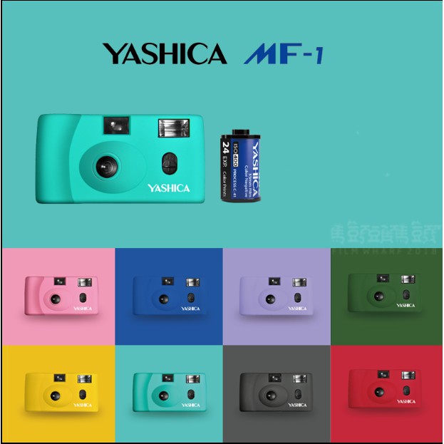 กล้องฟิล์ม-yashica-mf-1-ชุดกล้องฟิล์ม-mf1-yashica-mf-1-พร้อมแฟลชควบคุมกล้องได้-400-องศา